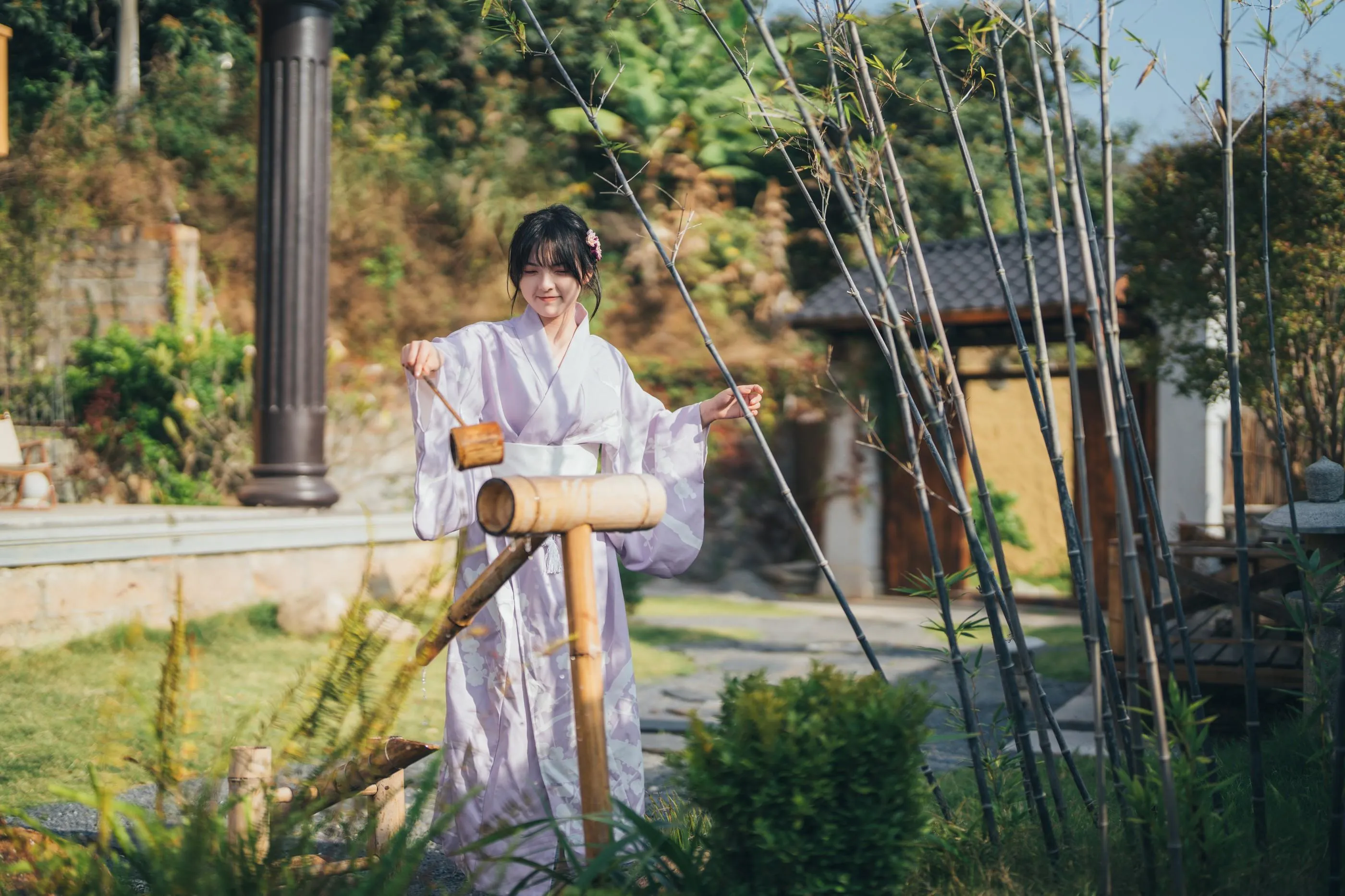 [YITUYU艺图语]2022.02.09 和风物语，日式庭院里的少女写真 dudu [56P]插图3